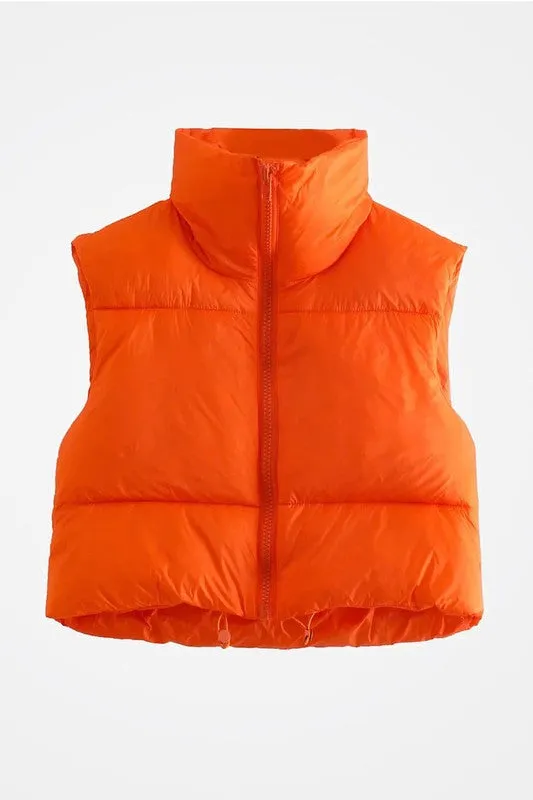 Full Zipper Puffer Vest
