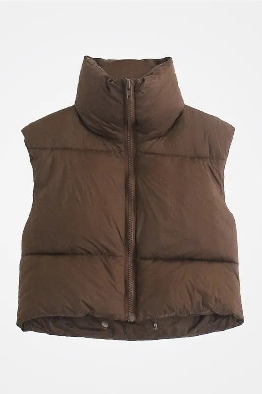 Full Zipper Puffer Vest