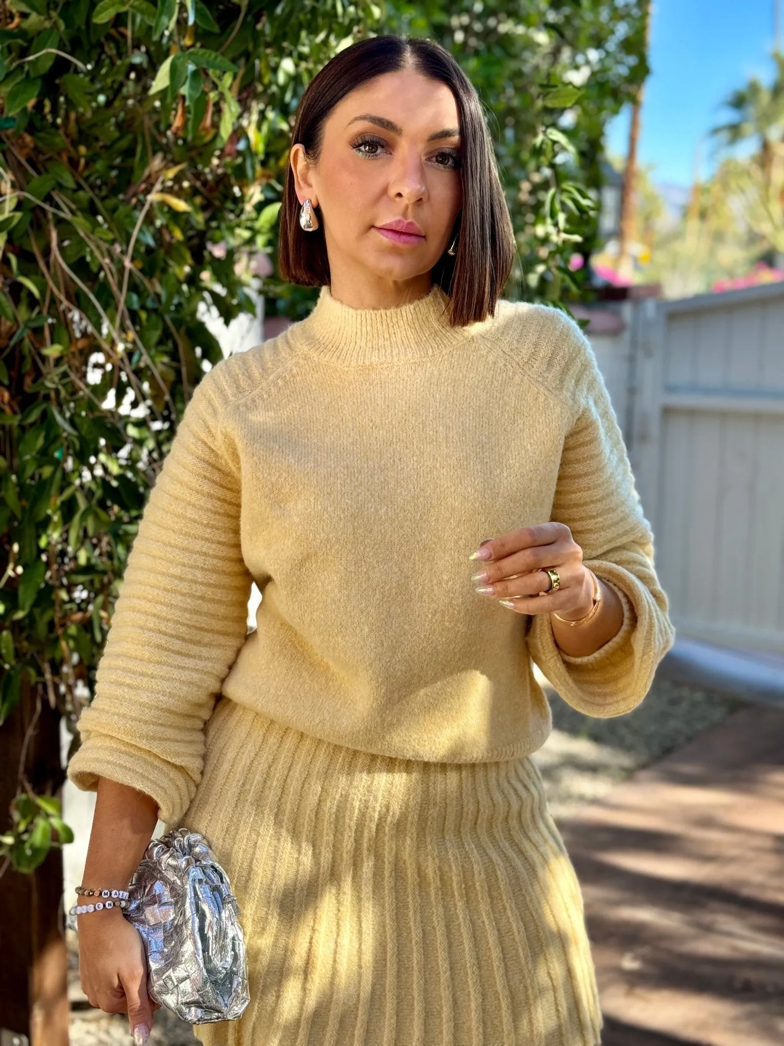 Gabrielle Sweater Skirt (Butter)