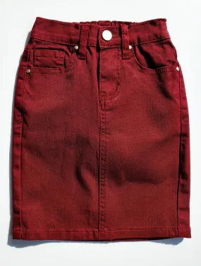 GIRLS JDA Burgundy Denim Skirt (FINAL SALE)