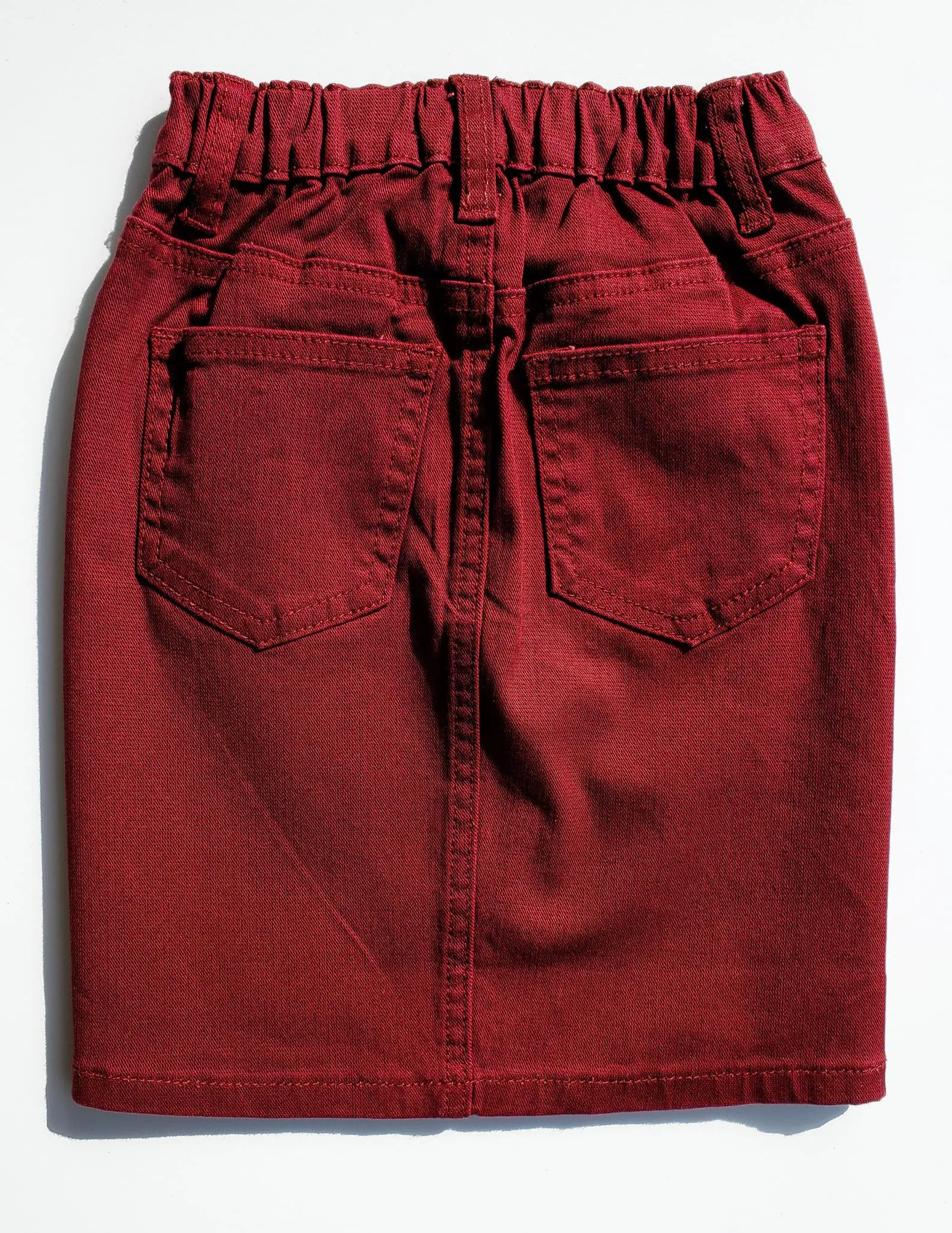 GIRLS JDA Burgundy Denim Skirt (FINAL SALE)
