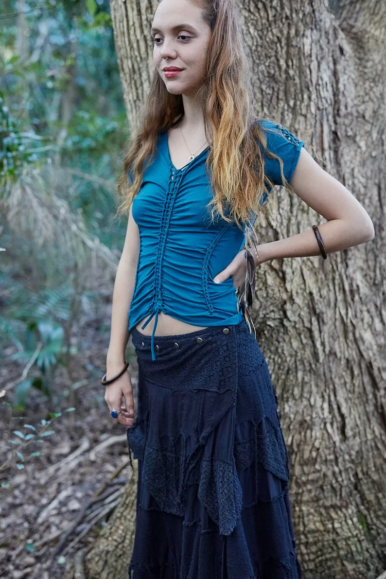 GYPSY QUEEN SKIRT BLACK