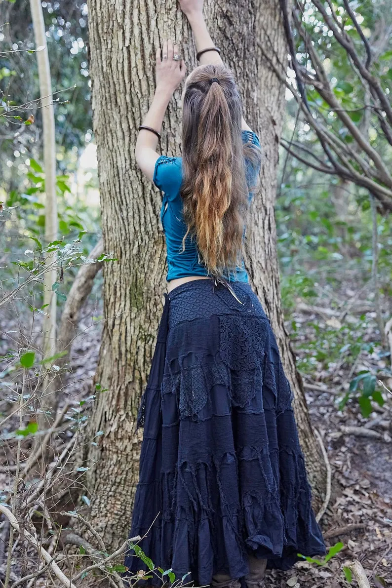 GYPSY QUEEN SKIRT BLACK