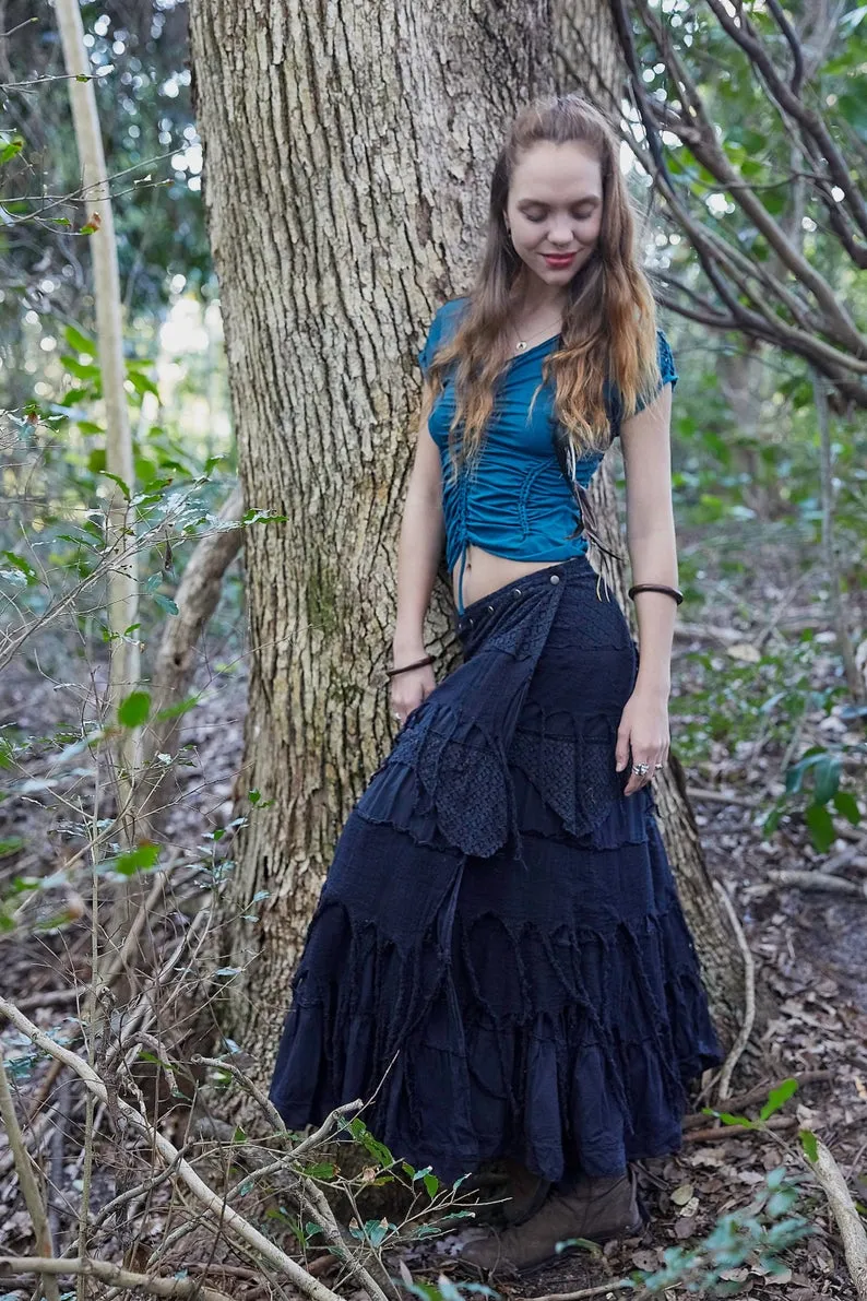 GYPSY QUEEN SKIRT BLACK