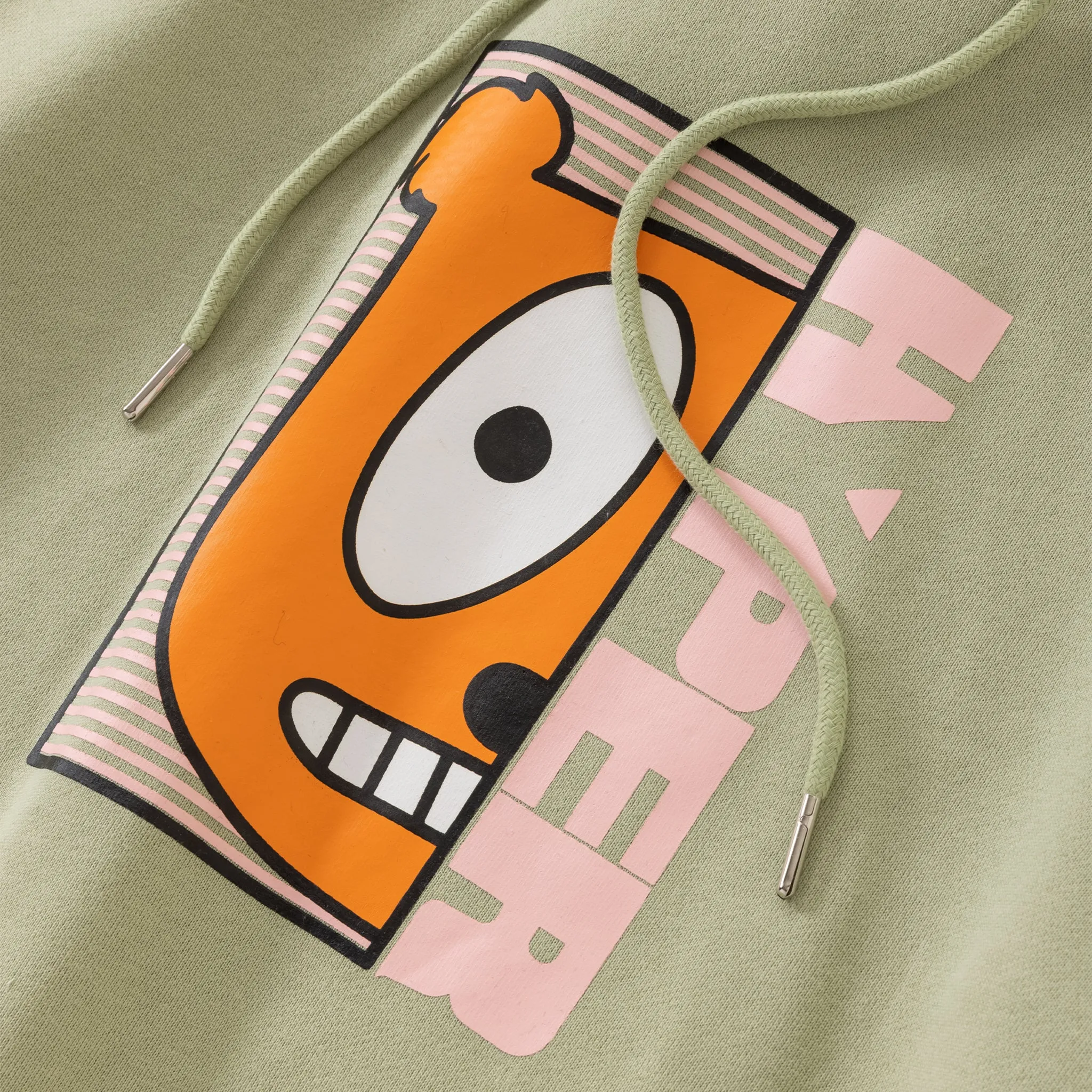 Half Face Green Hoodie