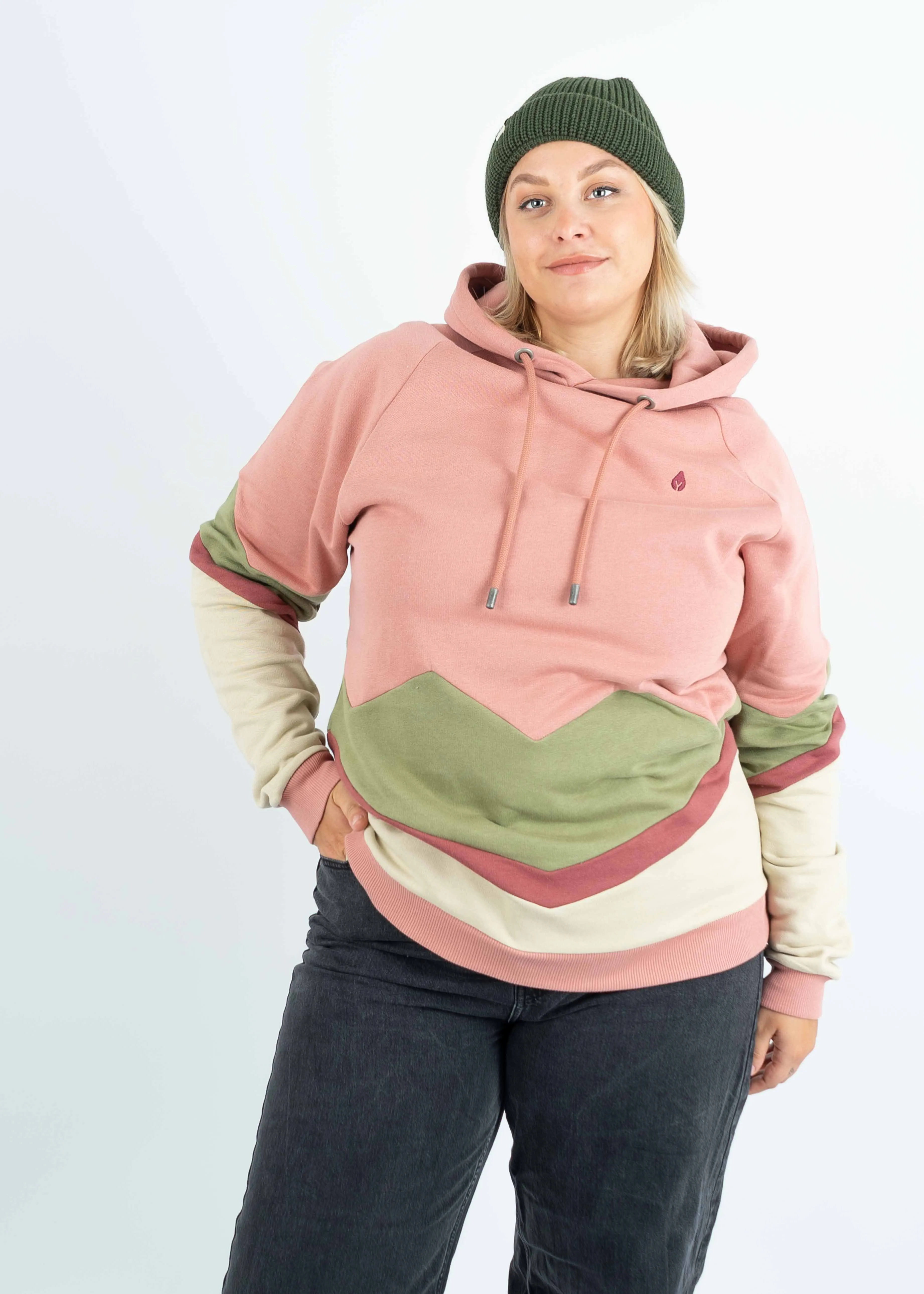 Hoodie BEEVERN  OldRose