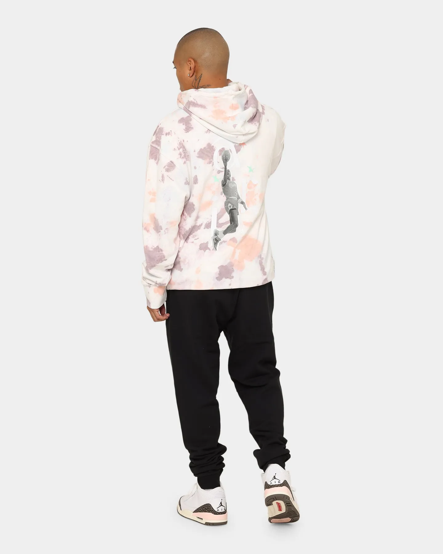Jordan MJ Sport DNA Fleece Pull Over Hoodie Plum Fog