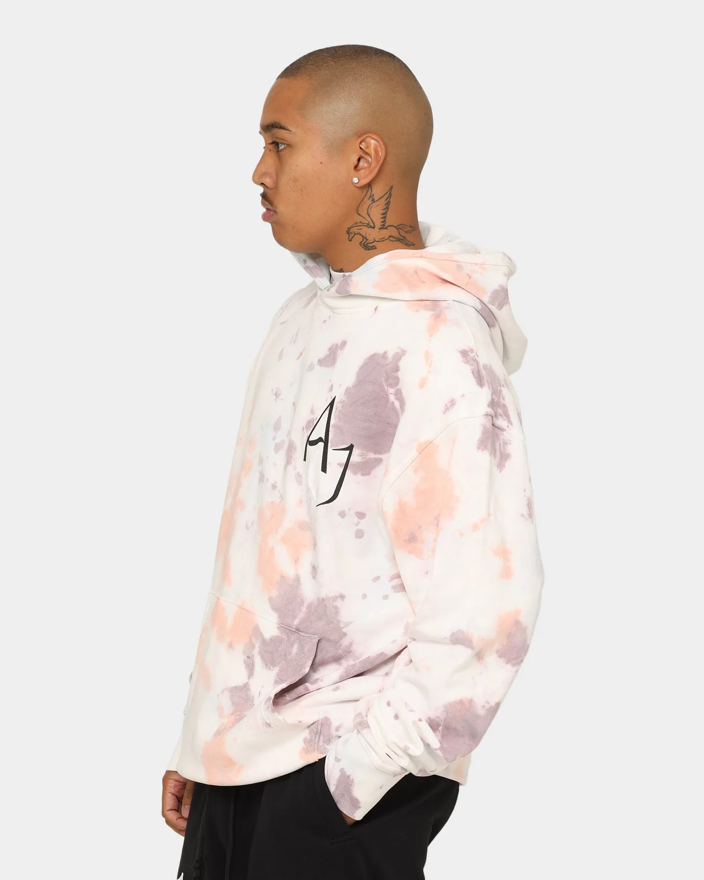 Jordan MJ Sport DNA Fleece Pull Over Hoodie Plum Fog