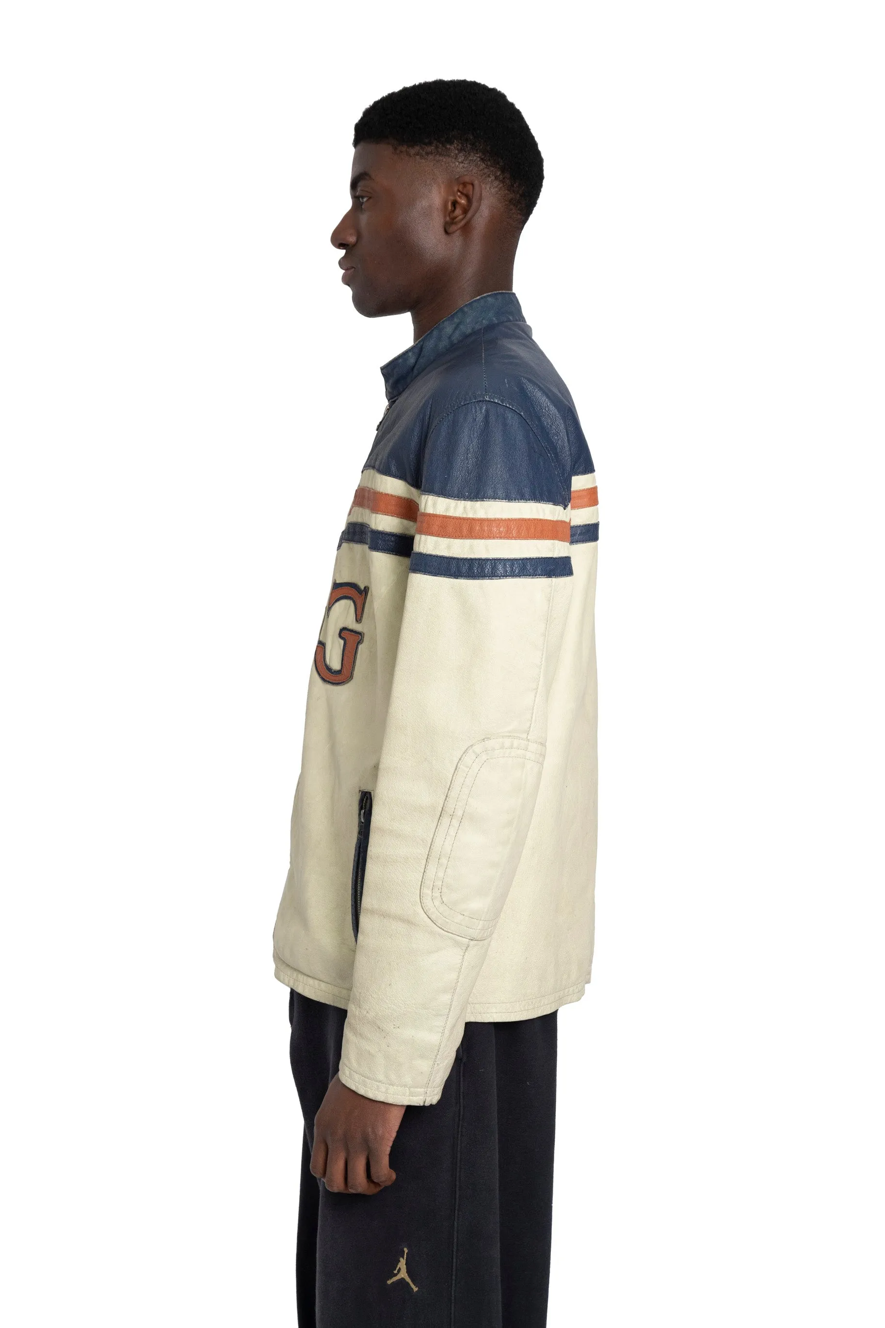 Kara Leather Striped Jacket