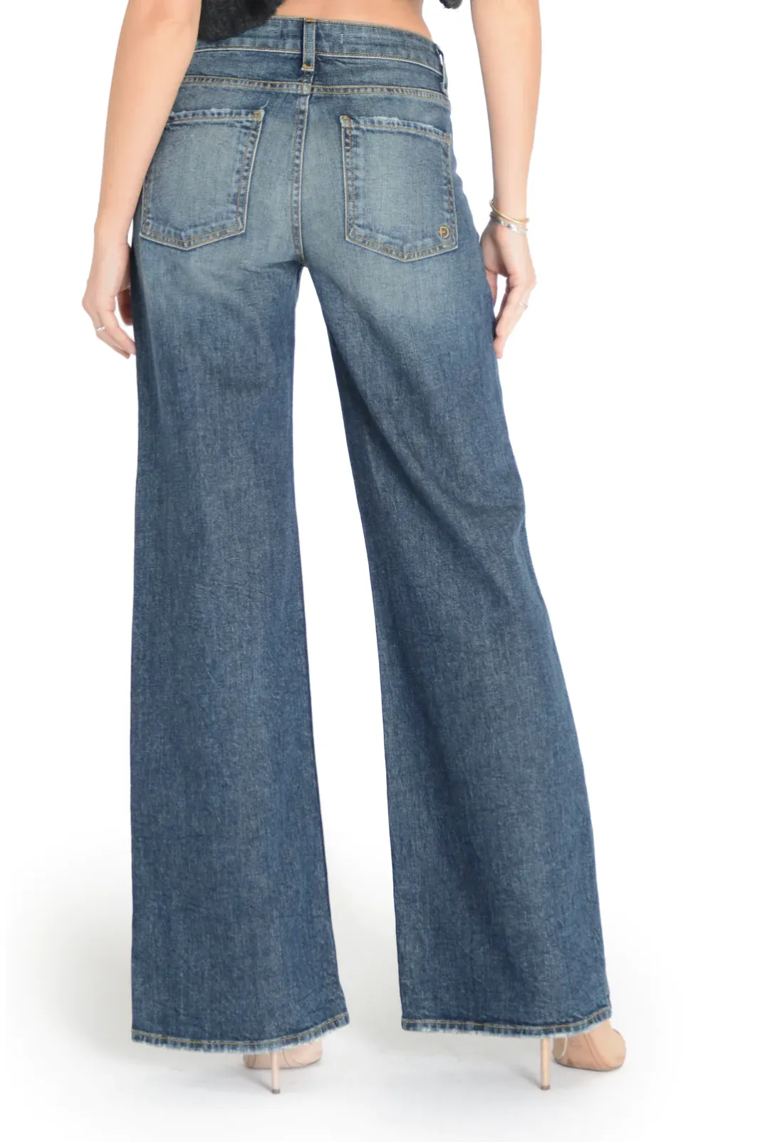 Vibrant Talia Blue Kelli Wide-Leg Pants
