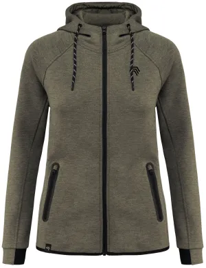 KRB P359 ― Damen Funktions Hoodie - Light Khaki Grün Melange