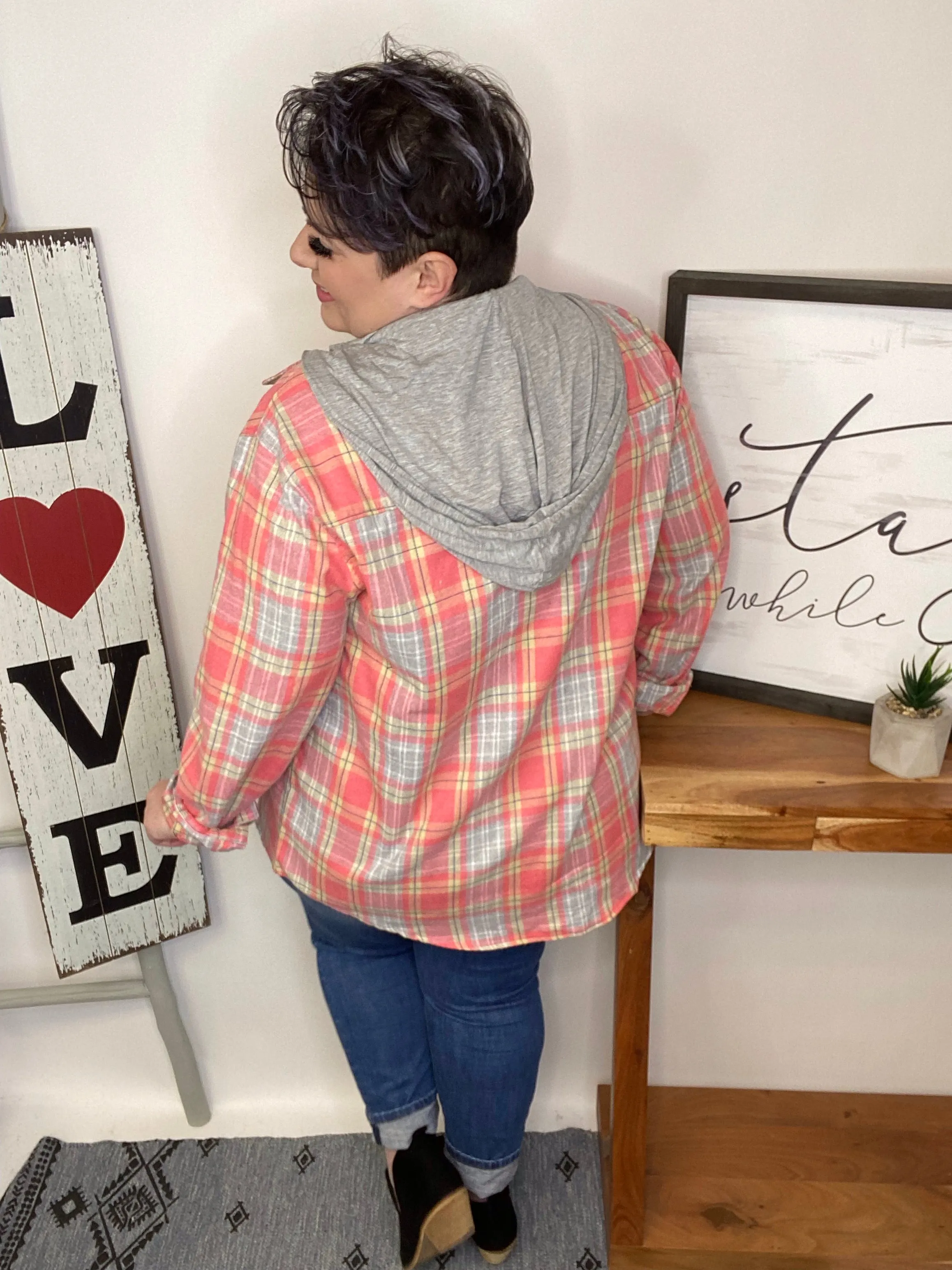 #L933 I Gotta A Feeling Hoodie (Coral)