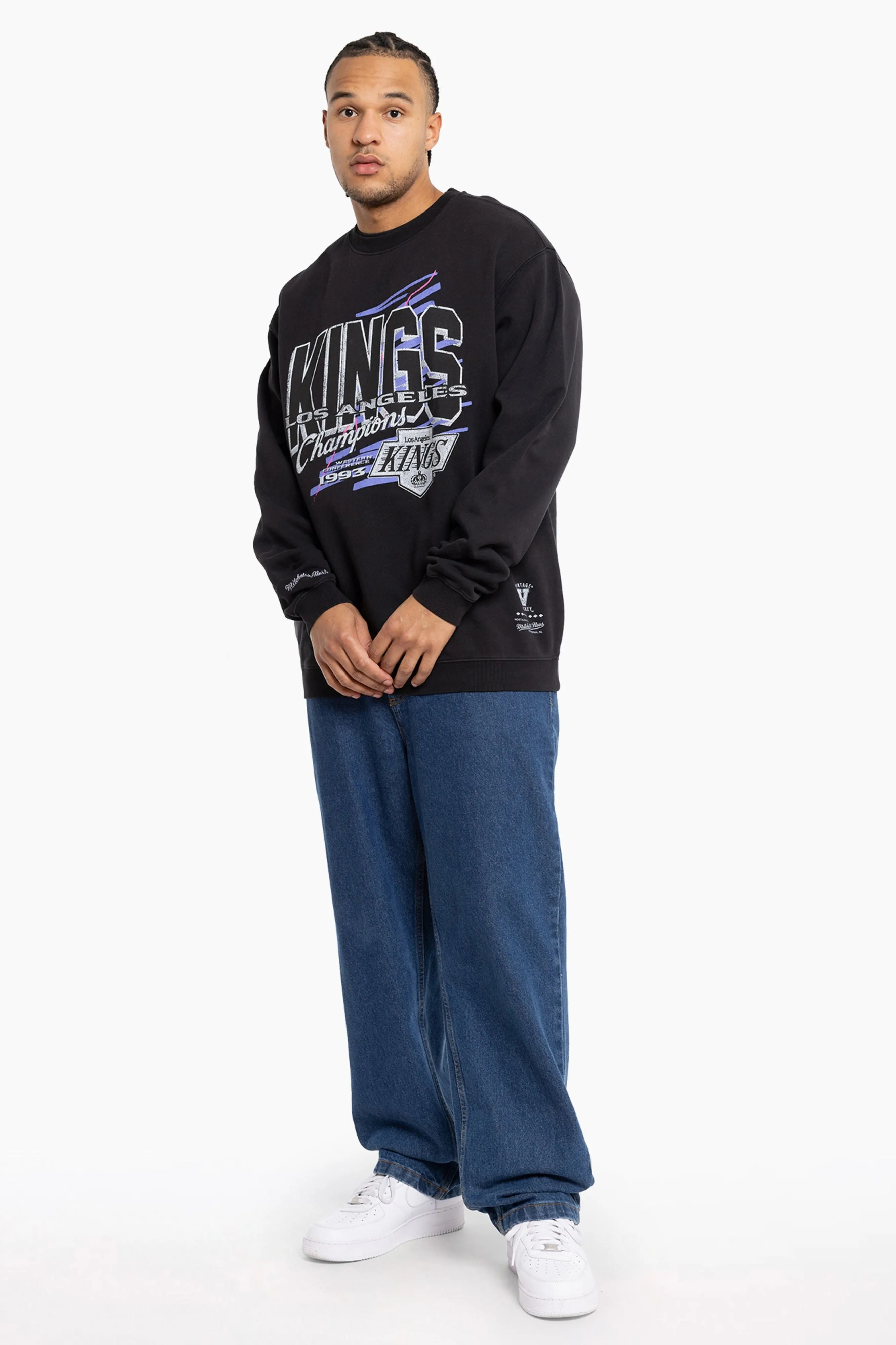Los Angeles Kings Conference Champs Crew | Faded Black