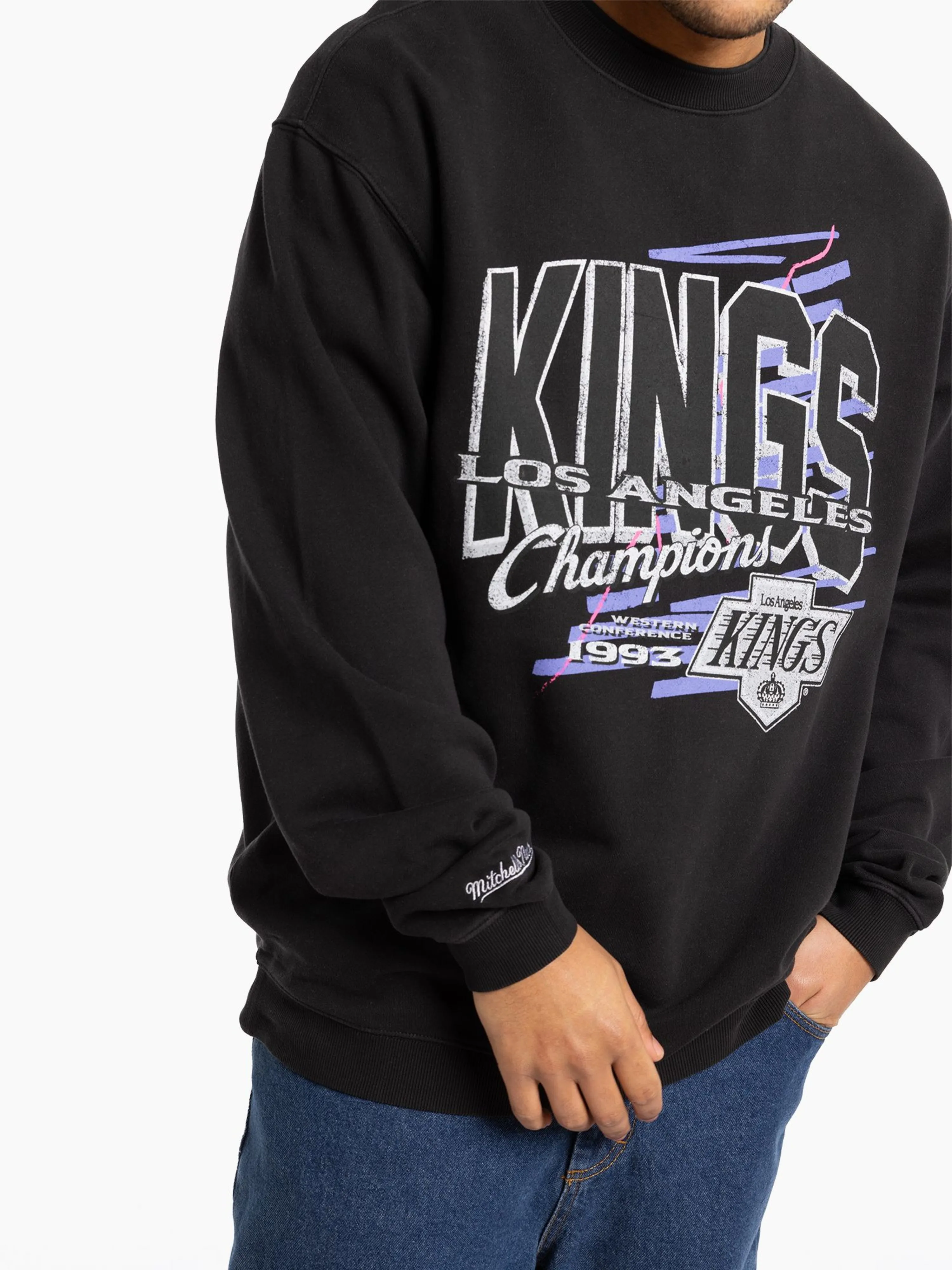 Los Angeles Kings Conference Champs Crew | Faded Black