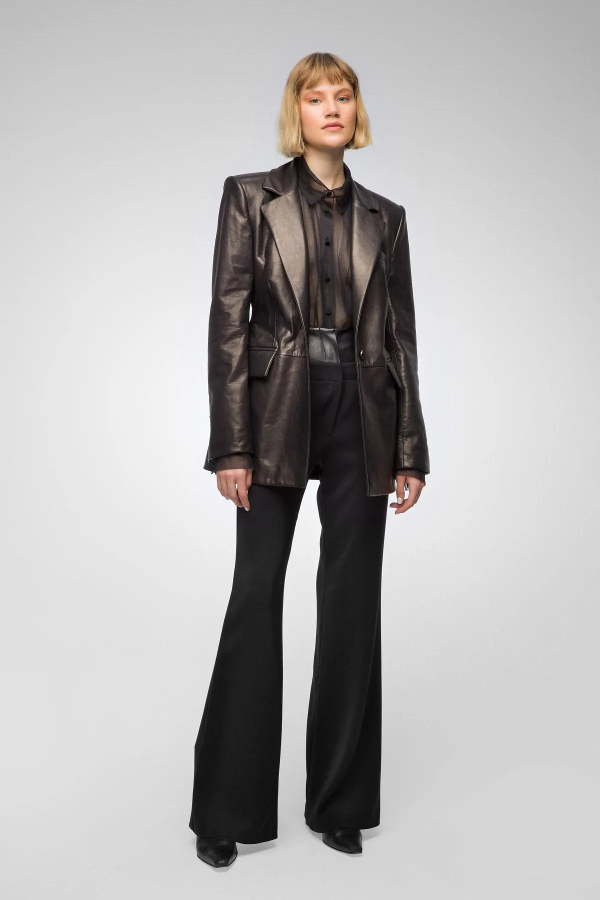 Oceane - Black Leather Jacket