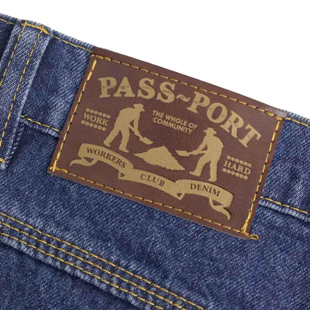 PASSPORT WORKERS CLUB JEAN - WASHED DARK INDIGO