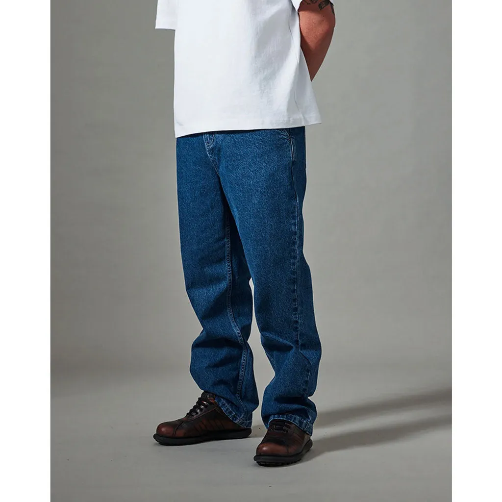 PASSPORT WORKERS CLUB JEAN - WASHED DARK INDIGO