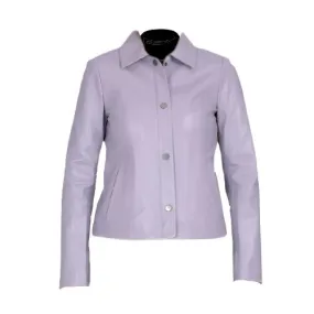 Presley Purple Leather with Shirt style collars Presley Purple Leather with Shirt style collars