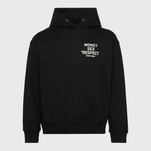 Respect Hoodie Black and Cream