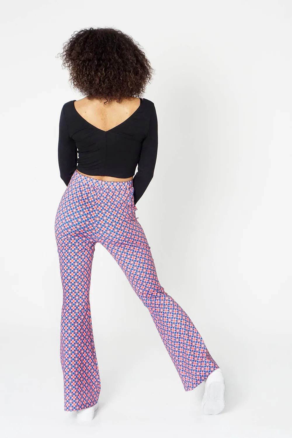 Ribeira Pink Stretch Flares