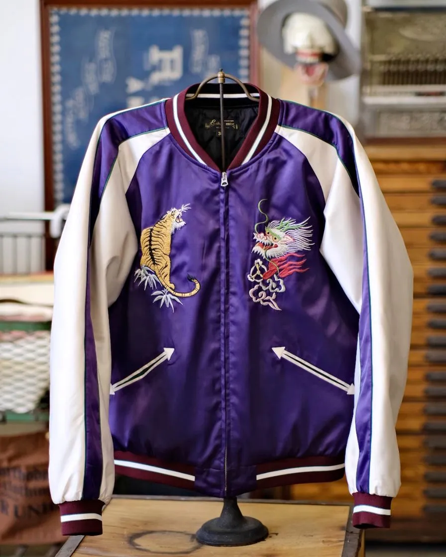 Satin Souvenir Bomber Jacket
