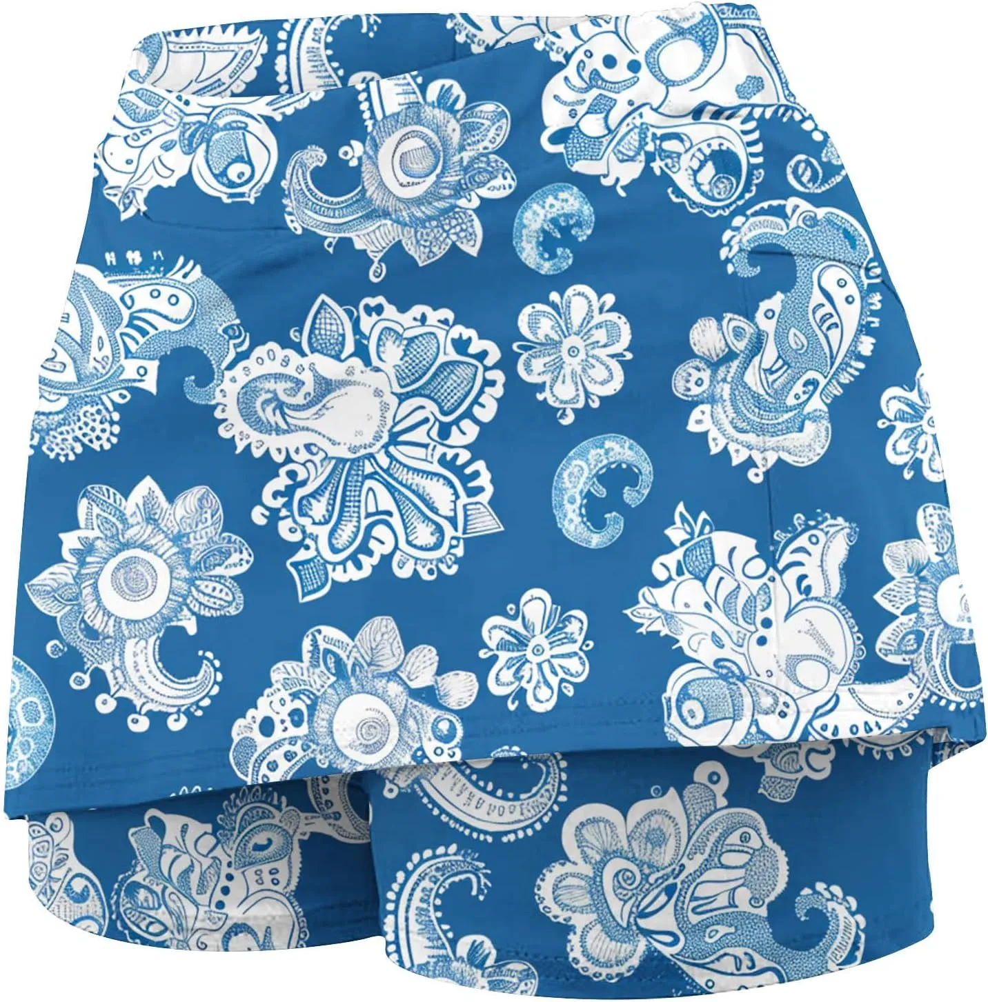 Skorts for Women Dressy Casual Tie Dye Skirts for Women High Waist Athletic Golf Tennis Skirt with Built in Shorts