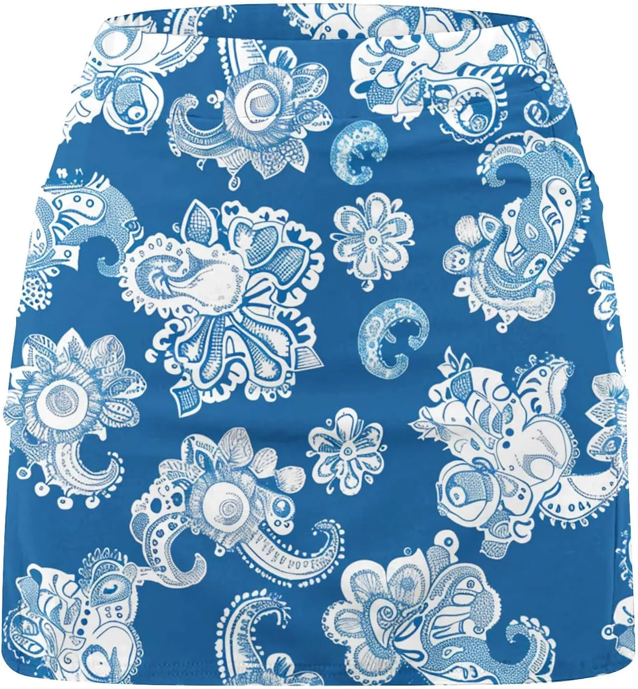 Skorts for Women Dressy Casual Tie Dye Skirts for Women High Waist Athletic Golf Tennis Skirt with Built in Shorts