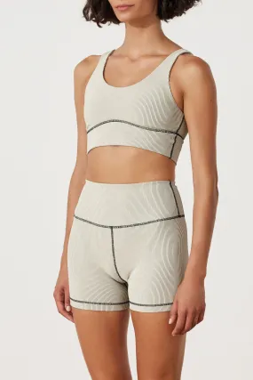 Stripe Rib Short - Coconut