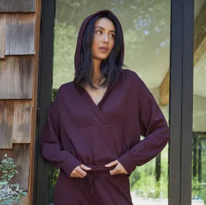 Supersoft Fleece V Hoody with Silky Piping