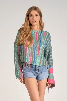 Cozy Astrid Striped Knit Sweater