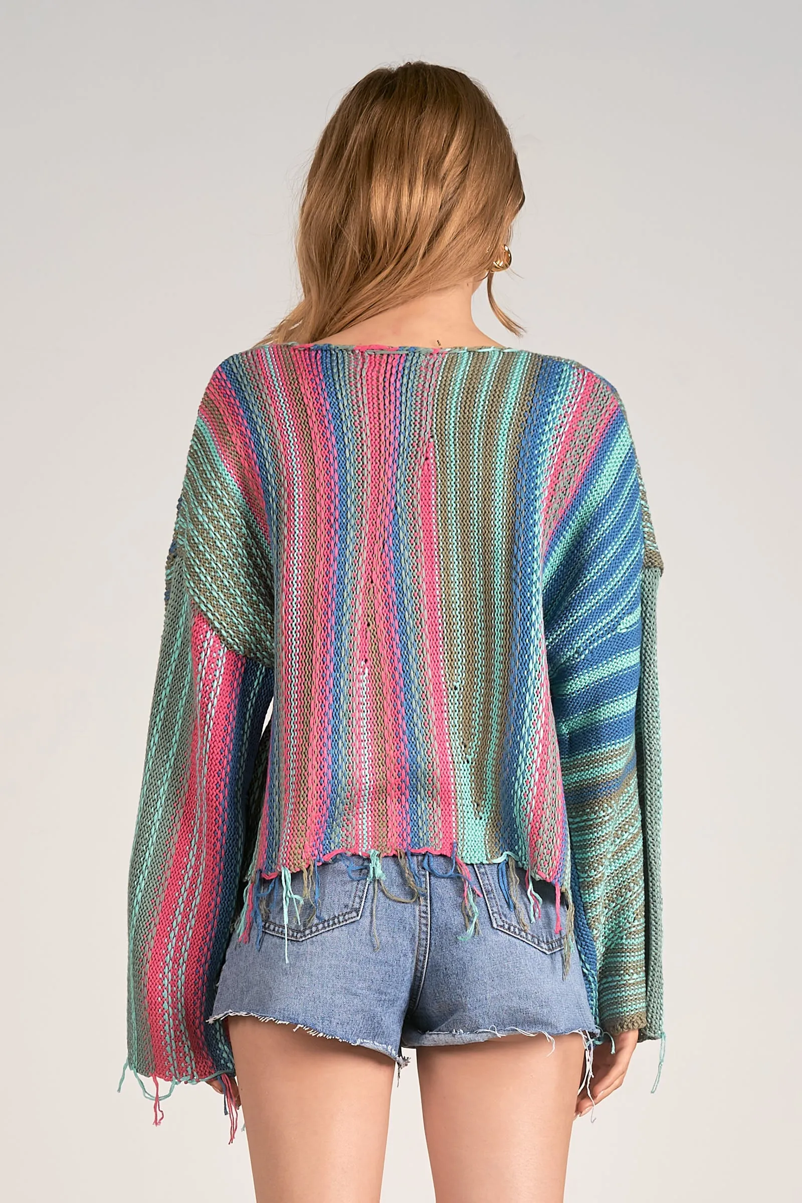 Cozy Astrid Striped Knit Sweater