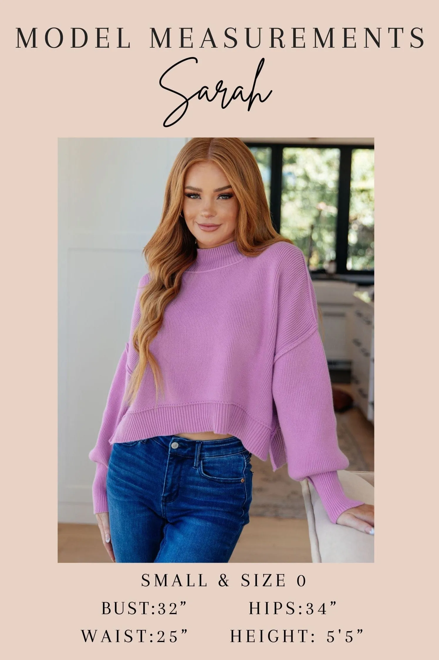 This Little Life Mock Neck Short Sleeve Sweater in Grey